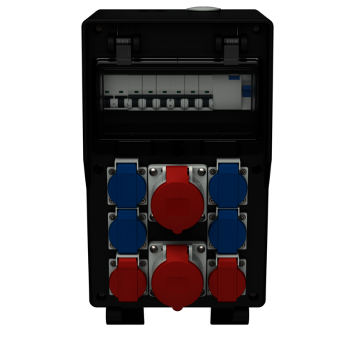 MENNEKES EverGUM 永久橡胶组合插座装置 带有A型剩余电流动作保护器 7304214SW images3d