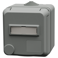 MENNEKES  Cepex 壁装式插座 带标签区域, 浅灰色 4840