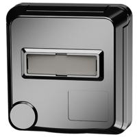 MENNEKES  Cepex 面板式插座带标签区域, 白色铝合金 4845ME