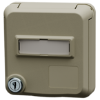 MENNEKES Cepex 面板式插座带锁和标签区域, 珠白色 4872