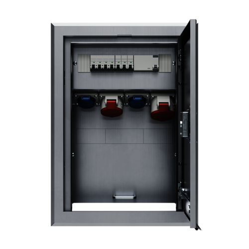 MENNEKES 不锈钢暗装组合插座装置 带有A型剩余电流动作保护器 84374 images3d