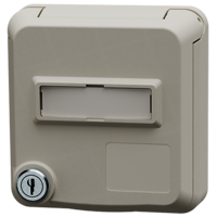 MENNEKES  Cepex 面板式 带锁和标签区域, 纯白色 4446