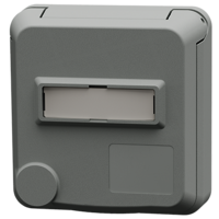 MENNEKES  Cepex 面板式插座带标签区域, 珠白色 4414