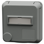 MENNEKES Cepex 面板式插座带标签区域, 珠白色 4414