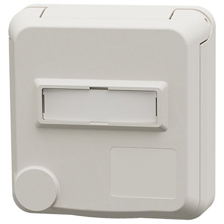 MENNEKES Cepex 面板式 SCHUKO® 带标签区域, 纯白色 4580