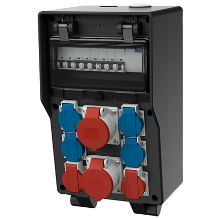 MENNEKES EverGUM 永久橡胶组合插座装置 带有A型剩余电流动作保护器 7304214SW