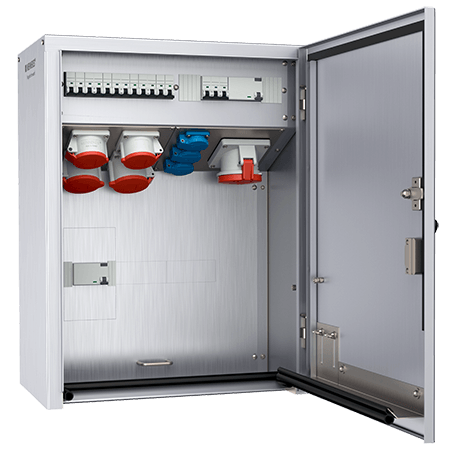 MENNEKES 不锈钢组合插座装置 带有A型剩余电流动作保护器 83705