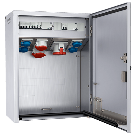 MENNEKES 不锈钢组合插座装置 带有A型剩余电流动作保护器 83706