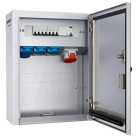 MENNEKES 不锈钢组合插座装置 带有A型剩余电流动作保护器 83725